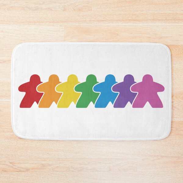 Artikelvorschau, Regenbogen-Brettspiel Meeple-Gruppe entworfen und verkauft von BeamGeeks.