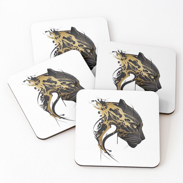 Item preview, Black and Gold Tribal Panther designed and sold by ShadowAndSlate.