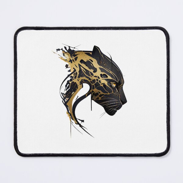 Item preview, Black and Gold Tribal Panther designed and sold by ShadowAndSlate.