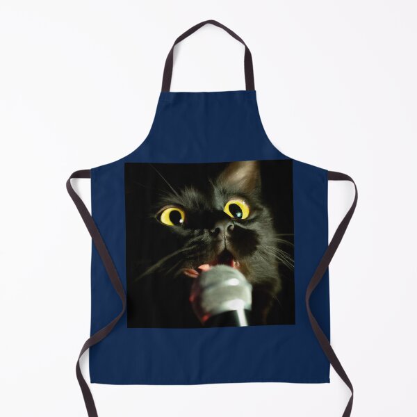 Item preview, Rock Star Cat Singing In A Microphone, Cat 17 designed and sold by LesTheArt.