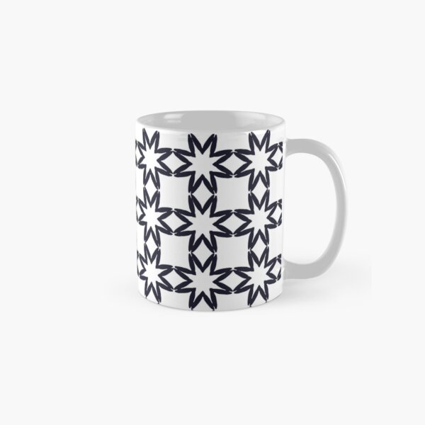 Mug with dark blue stars pattern design Classic Mug