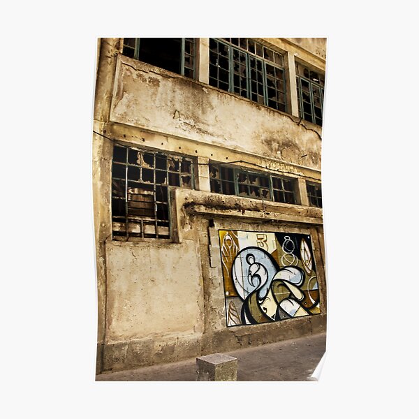 Fassade im Hafen von Porto Poster