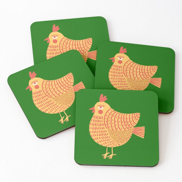 Item preview, The not so happy yellow and red chicken, version 4 designed and sold by IULIART.