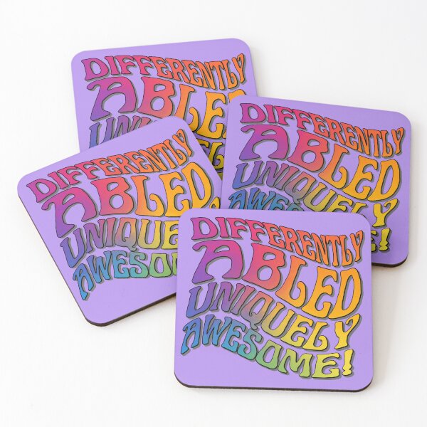 Item preview, Differently Abled & Uniquely Awesome - Vintage Typography Design designed and sold by ElLocoMus.