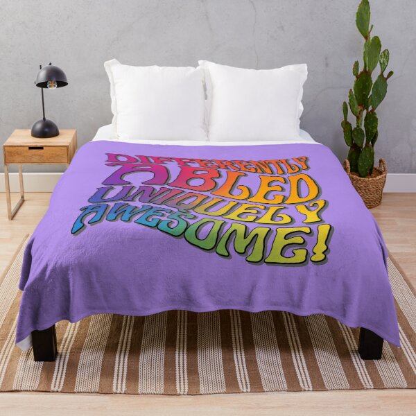 Item preview, Differently Abled & Uniquely Awesome - Vintage Typography Design designed and sold by ElLocoMus.