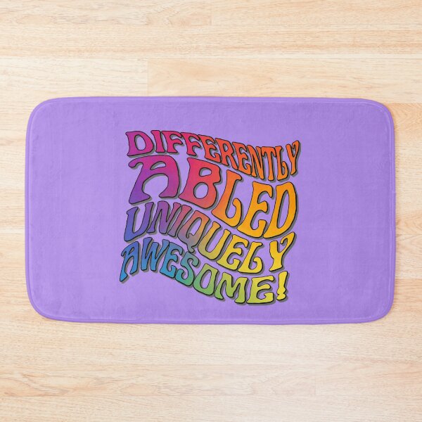 Item preview, Differently Abled & Uniquely Awesome - Vintage Typography Design designed and sold by ElLocoMus.