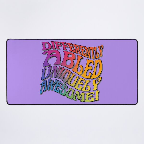 Item preview, Differently Abled & Uniquely Awesome - Vintage Typography Design designed and sold by ElLocoMus.