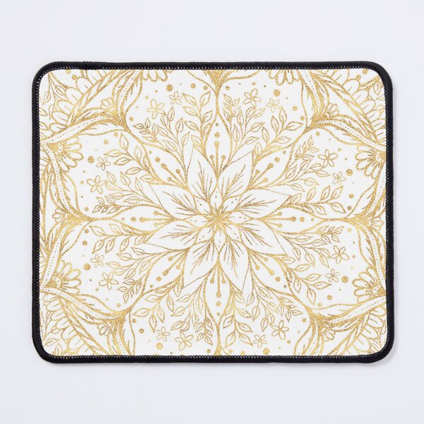 Item preview, Elegant Gold Flower Mandala White Design designed and sold by NdesignTrend.