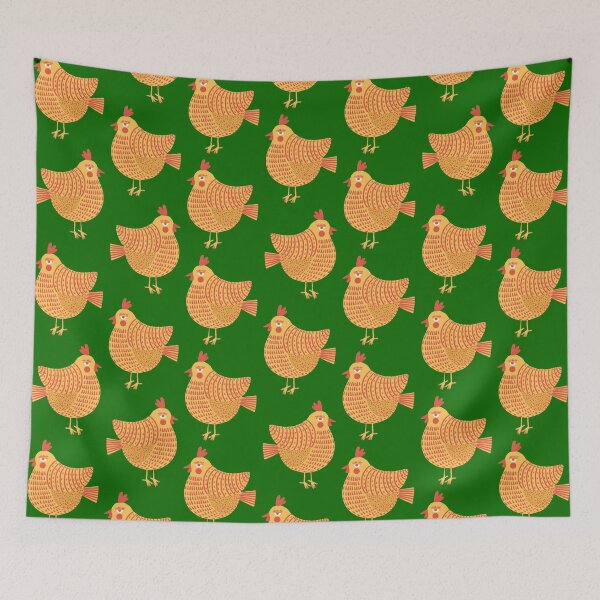 Item preview, The not so happy yellow and red chicken, version 4 designed and sold by IULIART.