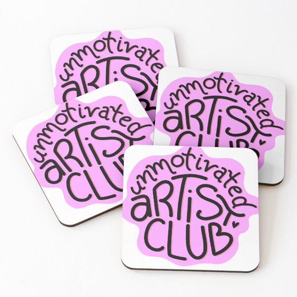 Item preview, Unmotivated Artist Club magenta designed and sold by atakji.