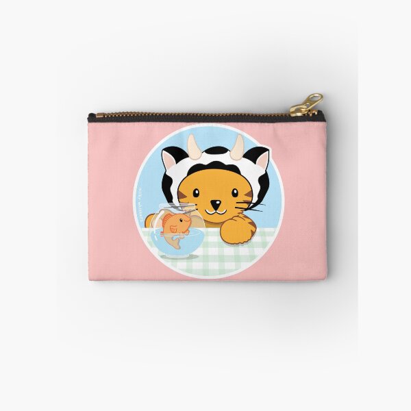 Item preview, Milky Whiskers kitten with gold fish in a fish bowl. designed and sold by B-143.