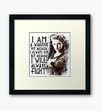 Wikinger - Lagertha - Ich bin ein Krieger ... Gerahmtes Wandbild