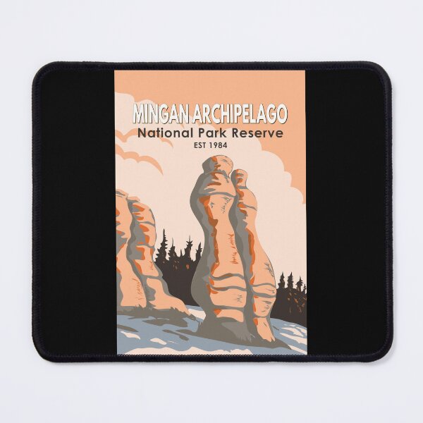 Item preview, Mingan Archipelago National Park Reserve Travel Art Vintage designed and sold by KrisSidDesigns.
