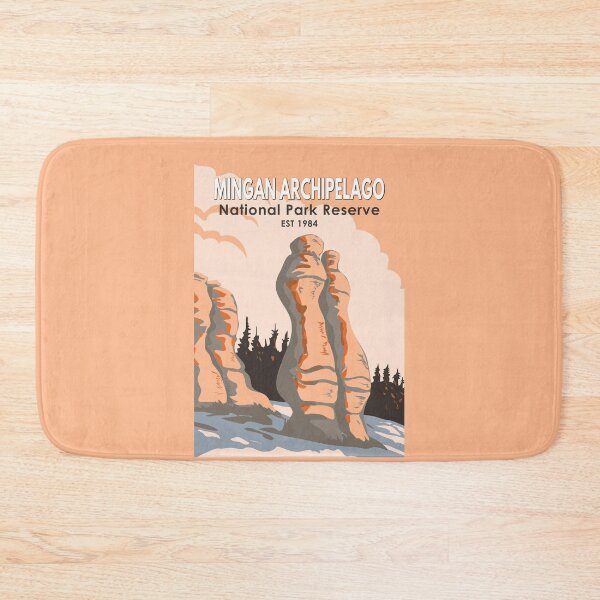 Item preview, Mingan Archipelago National Park Reserve Travel Art Vintage designed and sold by KrisSidDesigns.