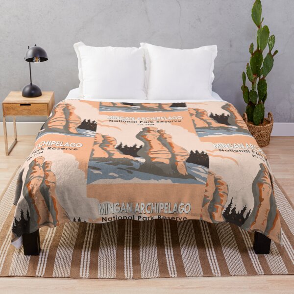 Item preview, Mingan Archipelago National Park Reserve Travel Art Vintage designed and sold by KrisSidDesigns.