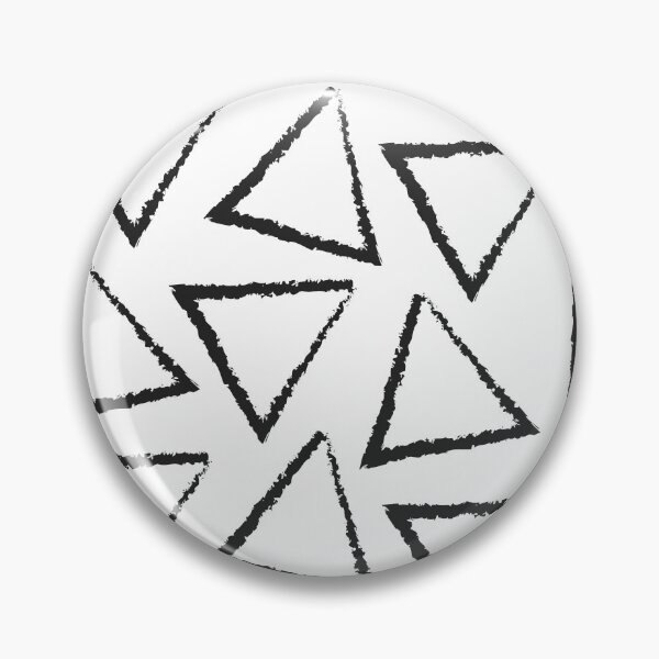 Item preview, Triangle monochrome geometric pattern designed and sold by Lizvole.