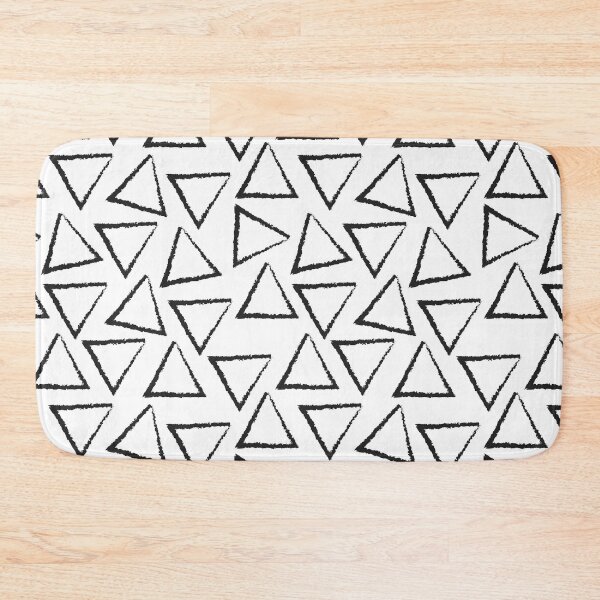 Item preview, Triangle monochrome geometric pattern designed and sold by Lizvole.