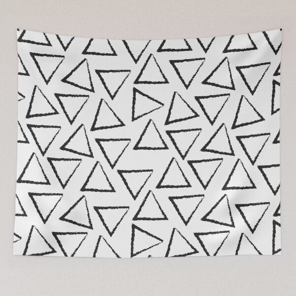 Item preview, Triangle monochrome geometric pattern designed and sold by Lizvole.