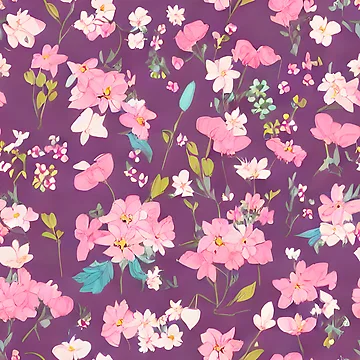 Artwork thumbnail, Colorful flower pattern by CreativeDesign7