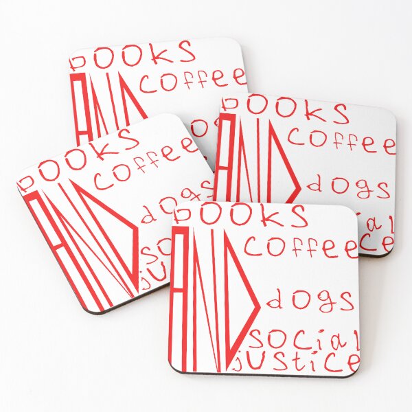 Item preview, Books and coffee and dogs and social justice designed and sold by kinpirks.