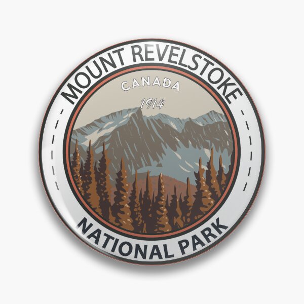 Item preview, Mount Revelstoke National Park Vintage Badge designed and sold by KrisSidDesigns.