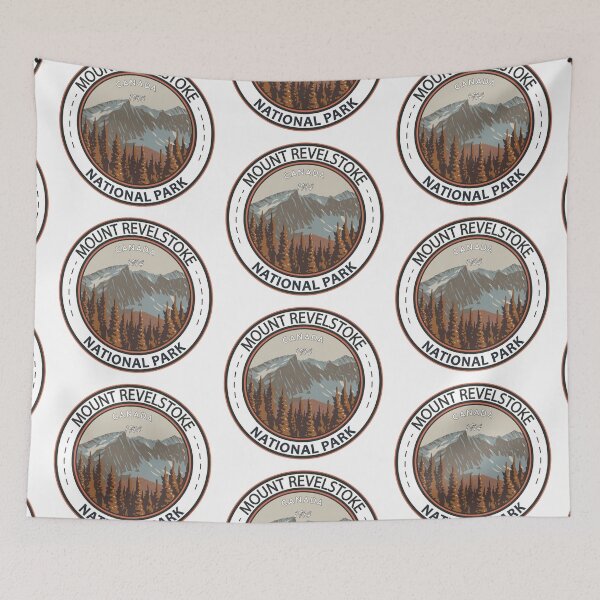 Item preview, Mount Revelstoke National Park Vintage Badge designed and sold by KrisSidDesigns.