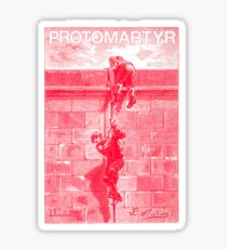 Protomartyr (red engraving) Sticker