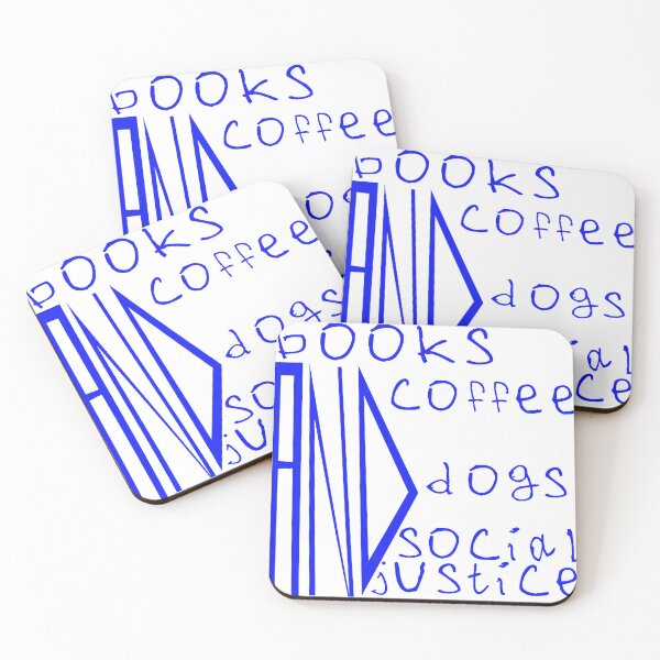 Item preview, Books and coffee and dogs and social justice designed and sold by kinpirks.