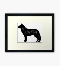 Dog Person Framed Print