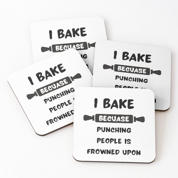 Item preview, I Bake Because Punching People Is Frowned Upon designed and sold by erion-store.