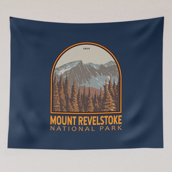 Item preview, Mount Revelstoke National Park Vintage Emblem designed and sold by KrisSidDesigns.