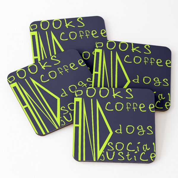 Item preview, Books and coffee and dogs and social justice designed and sold by kinpirks.