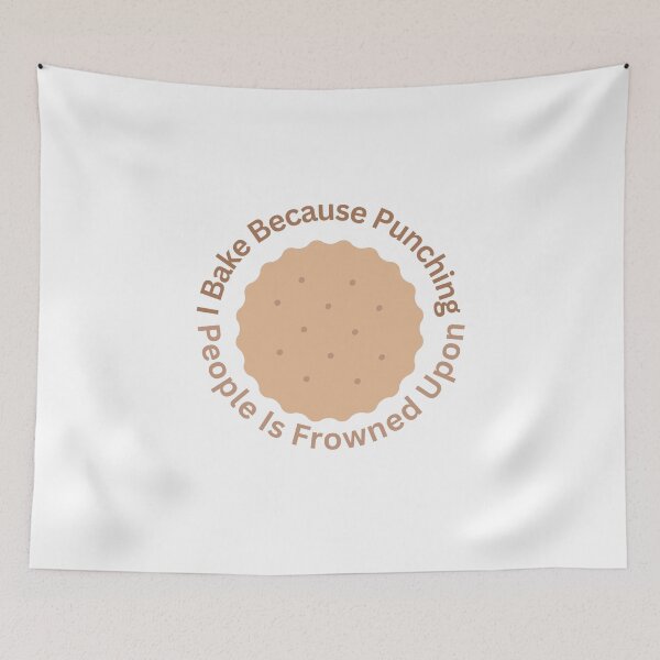 Item preview, I Bake Because Punching People Is Frowned Upon designed and sold by erion-store.