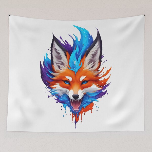 Item preview, An illustration of a Fox in Slash Art designed and sold by pedrolealmkt.
