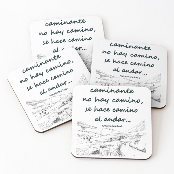 Item preview, Caminante no hay camino, a verse by Antonio Machado (version 1) designed and sold by Hugo Cuevas-Mohr.