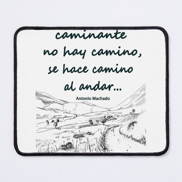 Item preview, Caminante no hay camino, a verse by Antonio Machado (version 1) designed and sold by Hugo Cuevas-Mohr.