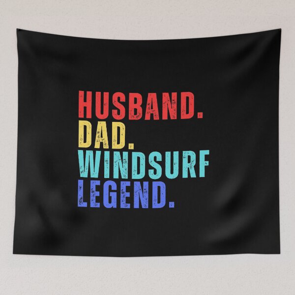 Item preview, HUSBAND DAD WINDSURF LEGEND, Water Sports, National Beach Day, Tropical Vacation designed and sold by Sun Sand & Sea Art.
