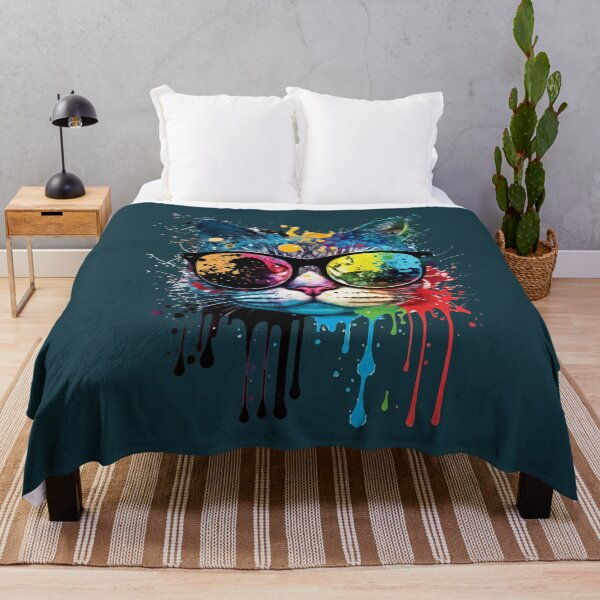 Item preview, Colorful cat designed and sold by CatCoconut-Art.