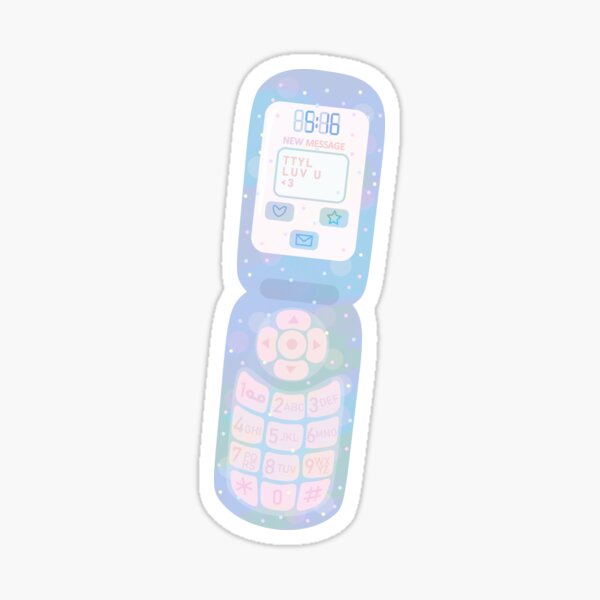 Kawaii Flip Phone Sticker