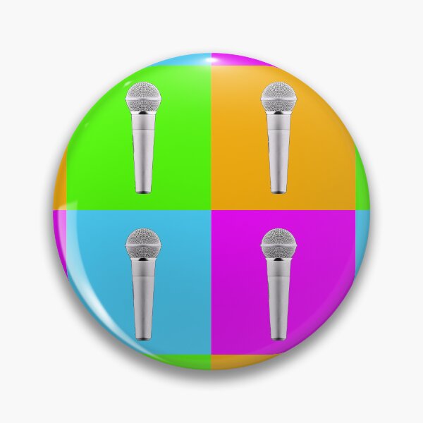 Item preview, Microphone pop art designed and sold by PeterADesign.
