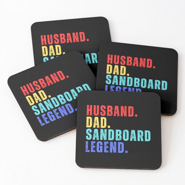 Item preview, HUSBAND DAD SANDBOARD LEGEND, Beach Sports, National Beach Day, Tropical Vacation designed and sold by Sun Sand & Sea Art.
