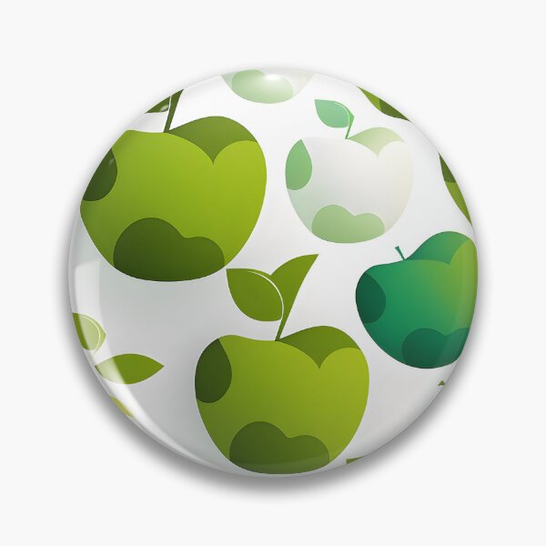 Item preview, Green apple pattern designed and sold by Pluplys Galleria.