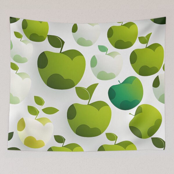 Item preview, Green apple pattern designed and sold by Pluplys Galleria.