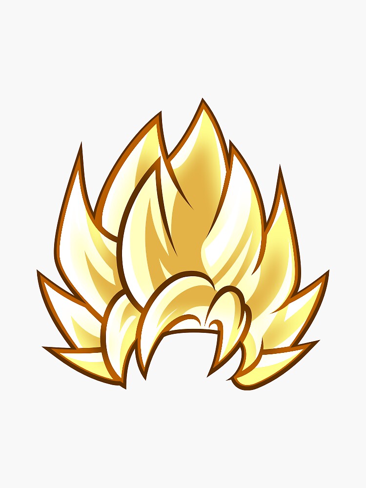 Goku Hair Decal  Spinnywhoosh Graphics