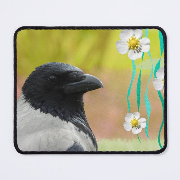 Item preview, The hooded crow (Corvus cornix) spring art designed and sold by Sintija Valucka.
