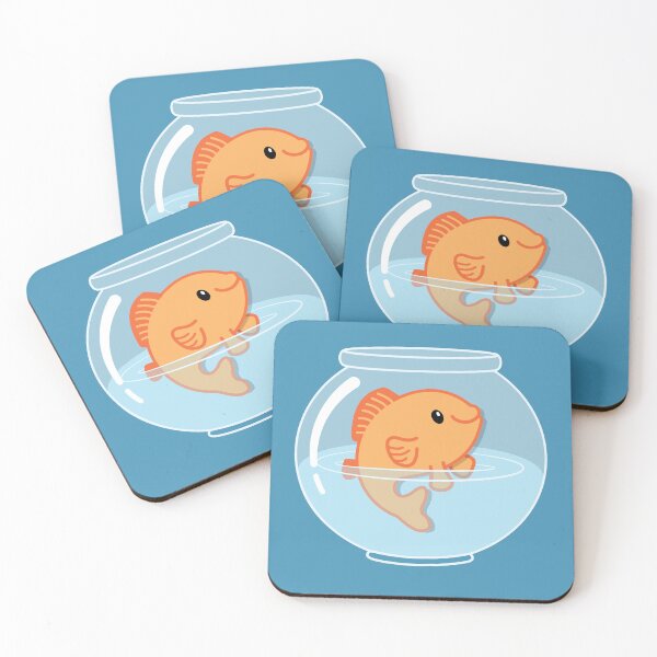 Item preview, Cute happy fish in a bowl. designed and sold by B-143.