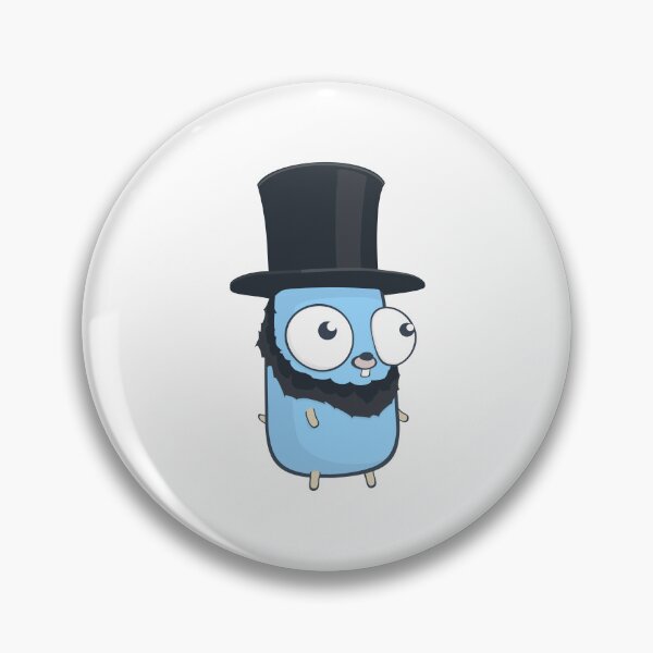 Item preview, The Golang Mascot: Stovepipe Hat designed and sold by hellkni9ht.