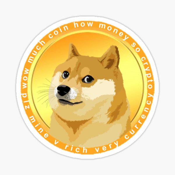 Doge Sticker, Doge Dog Sticker, Doge Meme Sticker, Doge Crypto, Dogecoin  Cryptocurrency Sticker, to the Moon Sticker, Transparent Sticky -   Norway