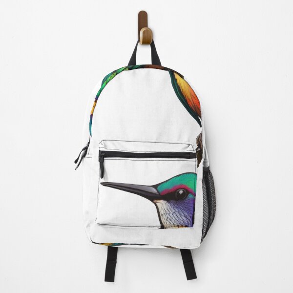 Item preview, Colourful single hummingbird sticker. designed and sold by tompod.