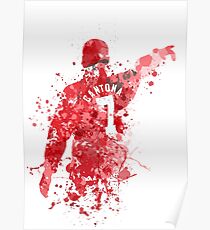 Eric Cantona Manchester United Legend Art Poster
